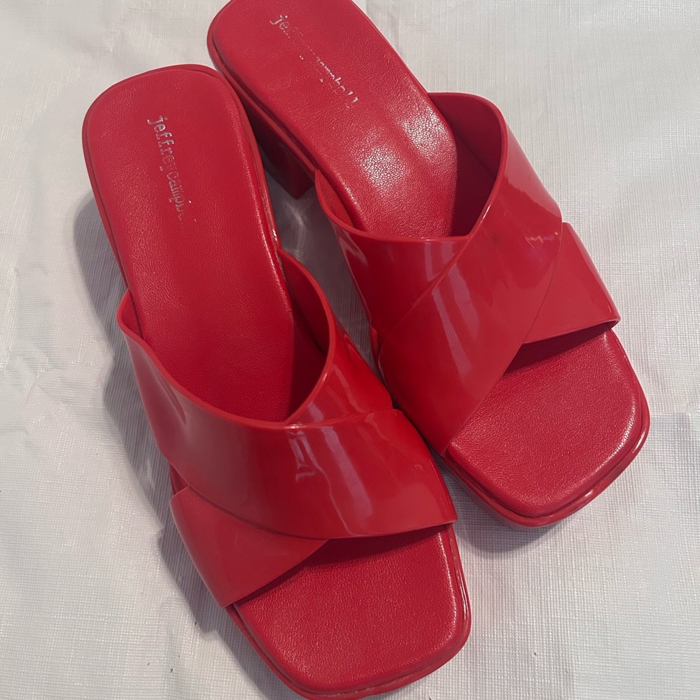 Jeffrey Campbell Red Mules
